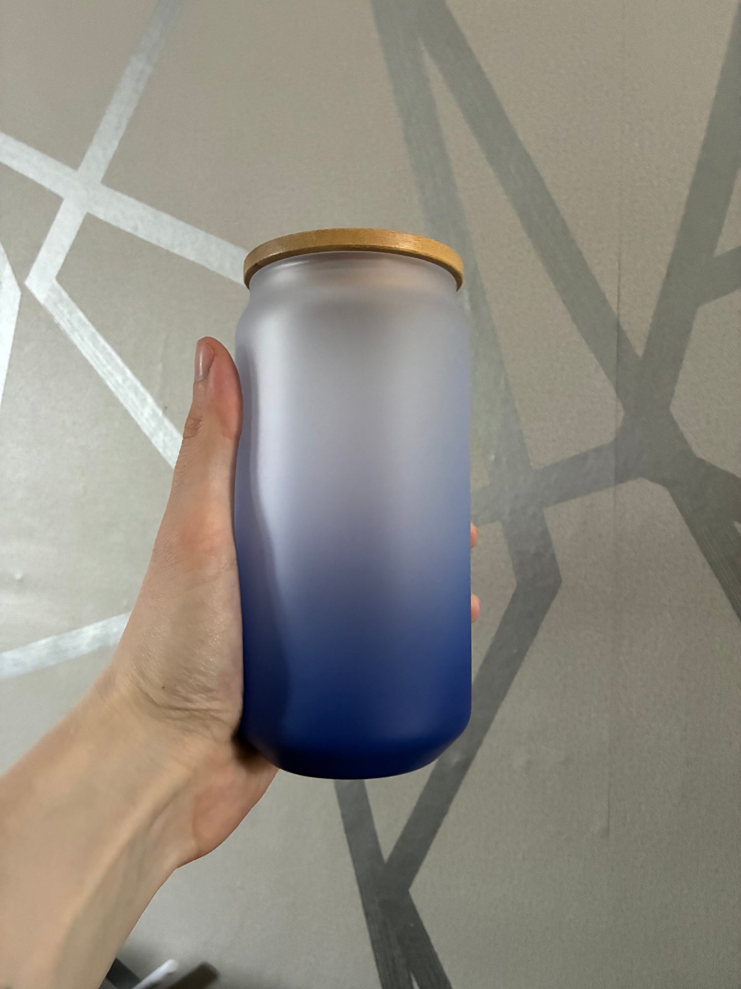Custom 16oz glass can