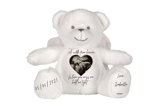 Personalised angel bear plush