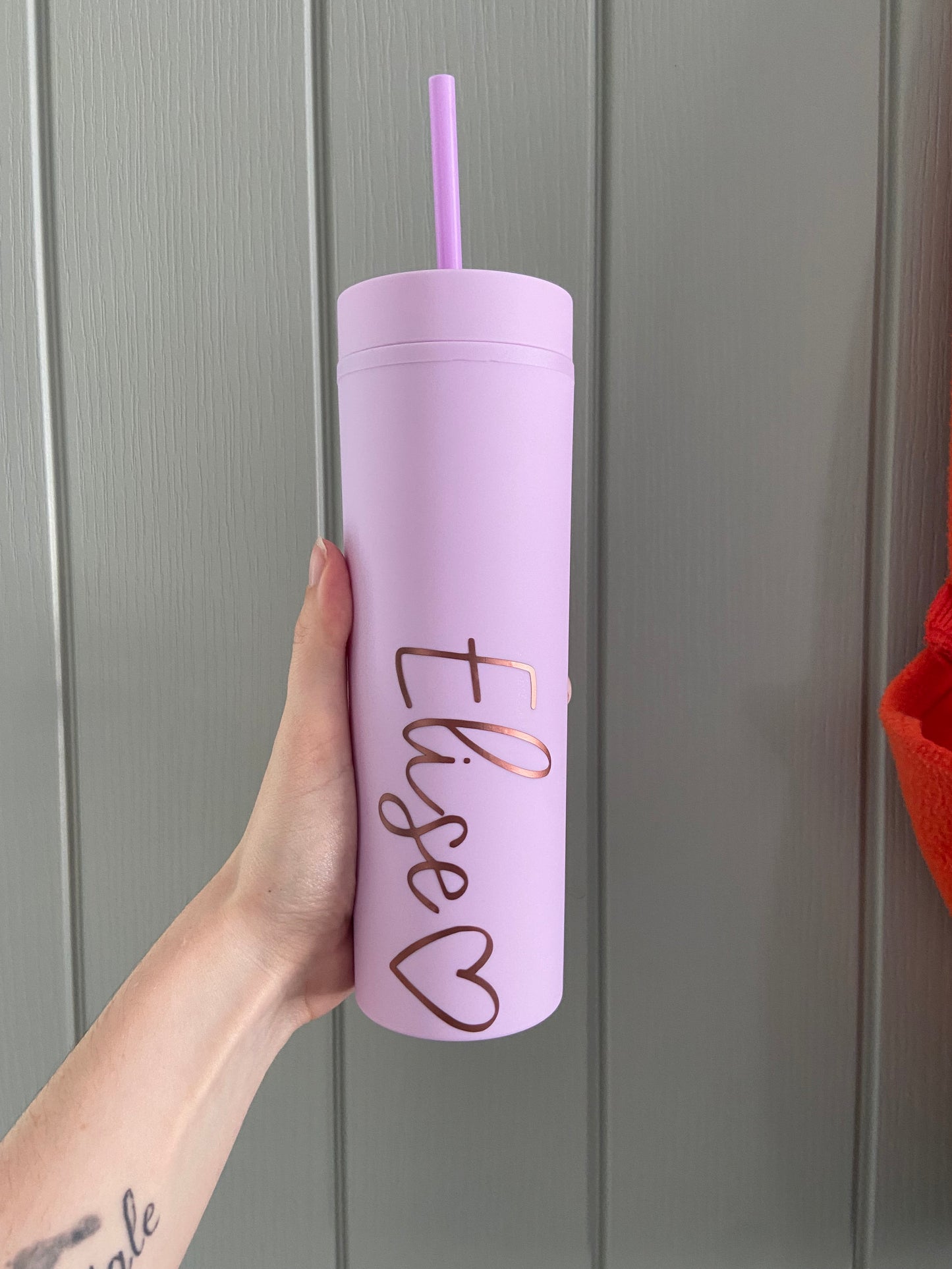 Personalised 16oz doubled wall skinny tumbler