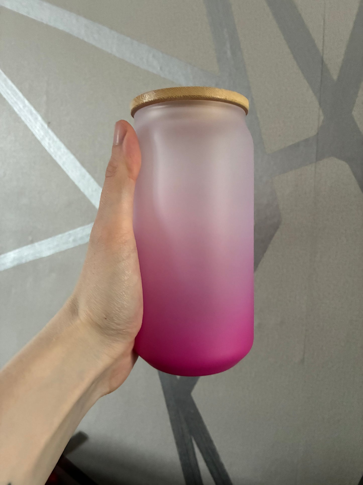 Custom 16oz glass can