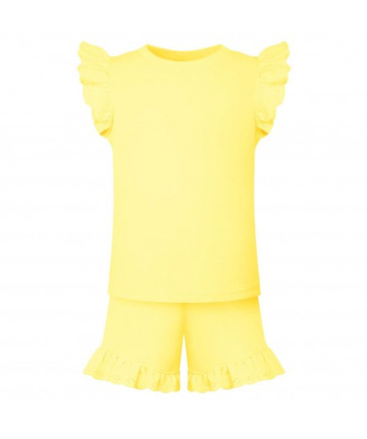 Personalised frilled top and shorts