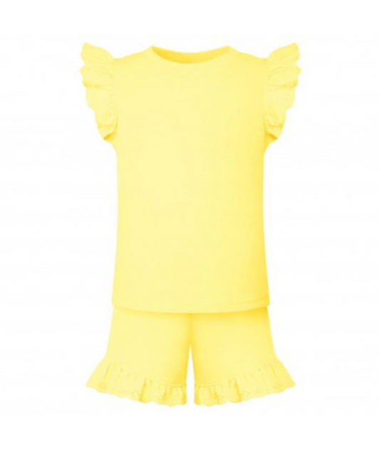 Personalised frilled top and shorts