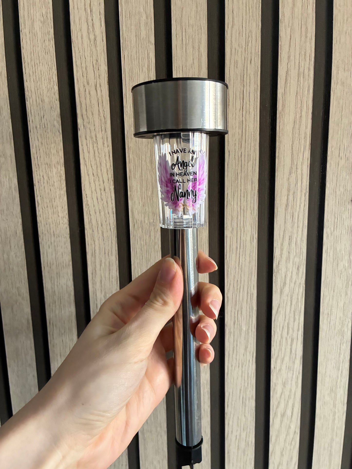Personalised in loving memory solar lights