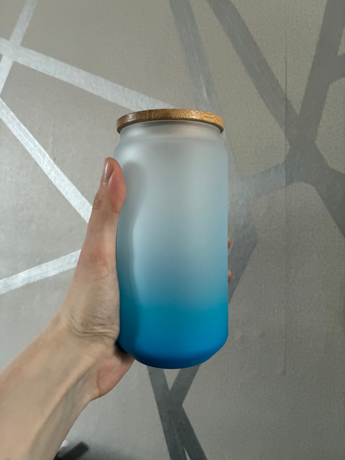 Custom 16oz glass can