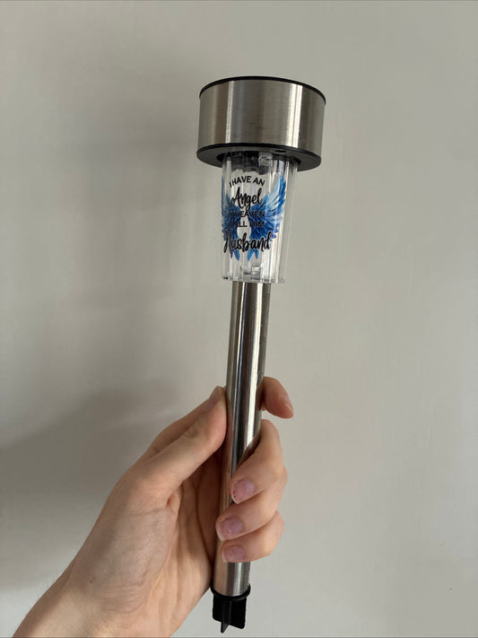 Personalised in loving memory solar lights