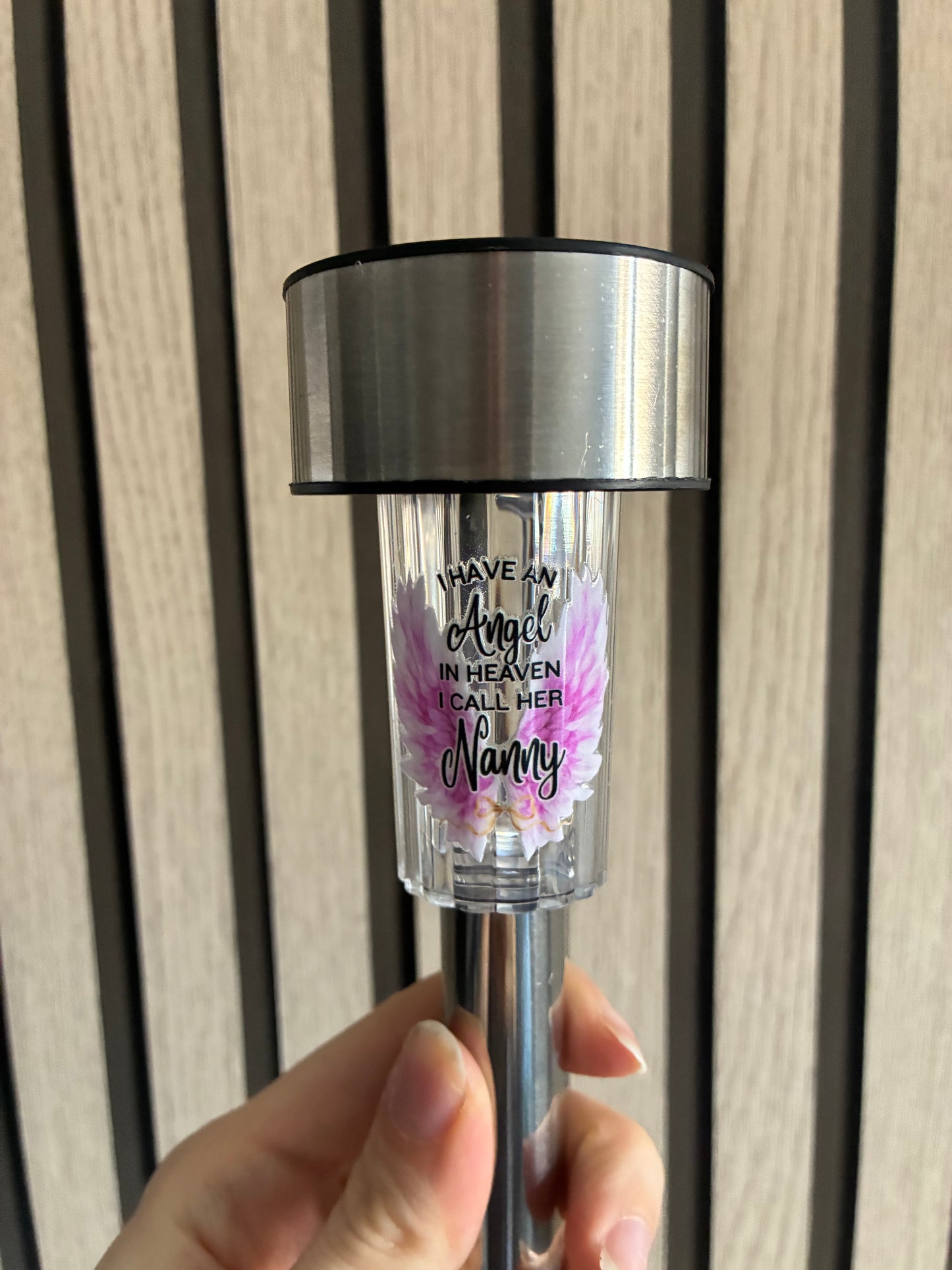 Personalised in loving memory solar lights