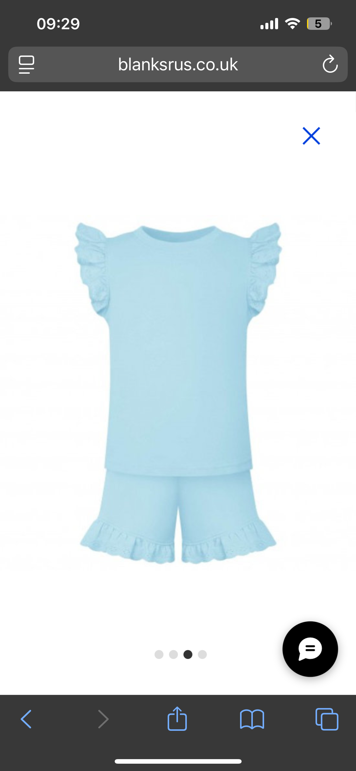 Personalised frilled top and shorts