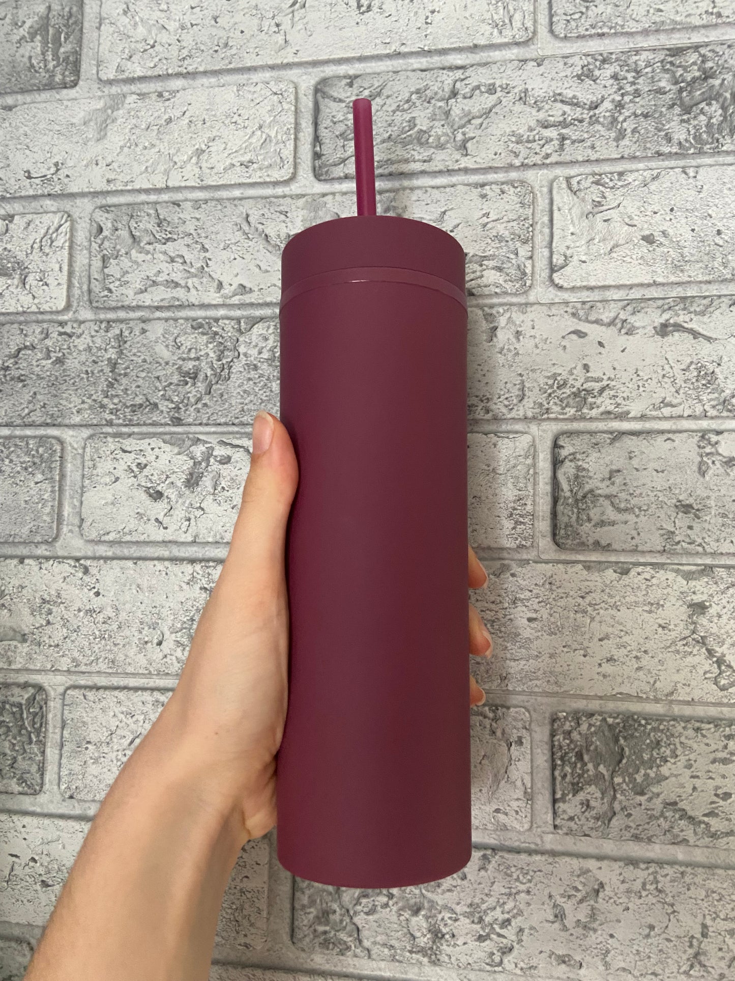 Personalised 16oz doubled wall skinny tumbler