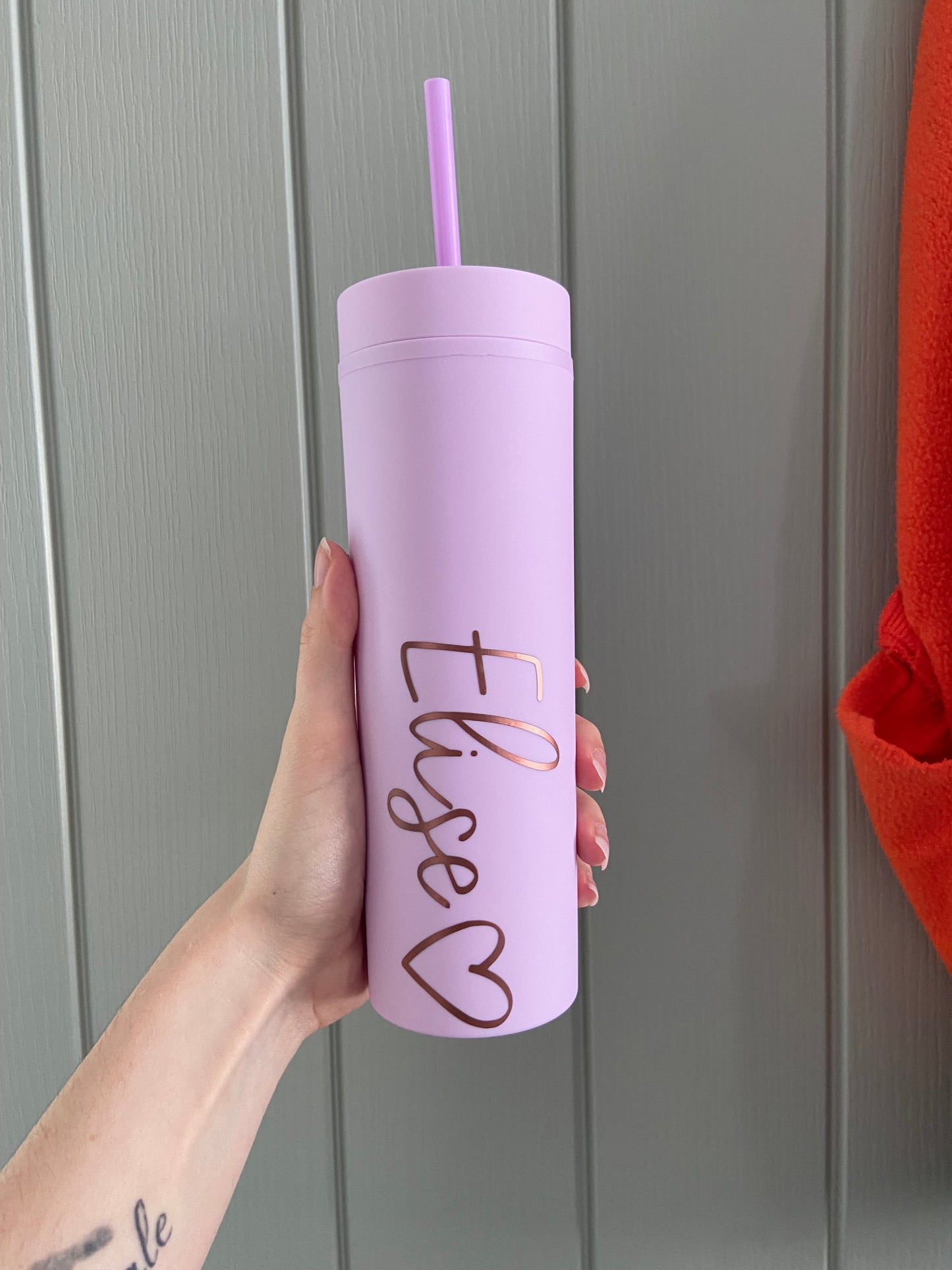 Personalised 16oz doubled wall skinny tumbler