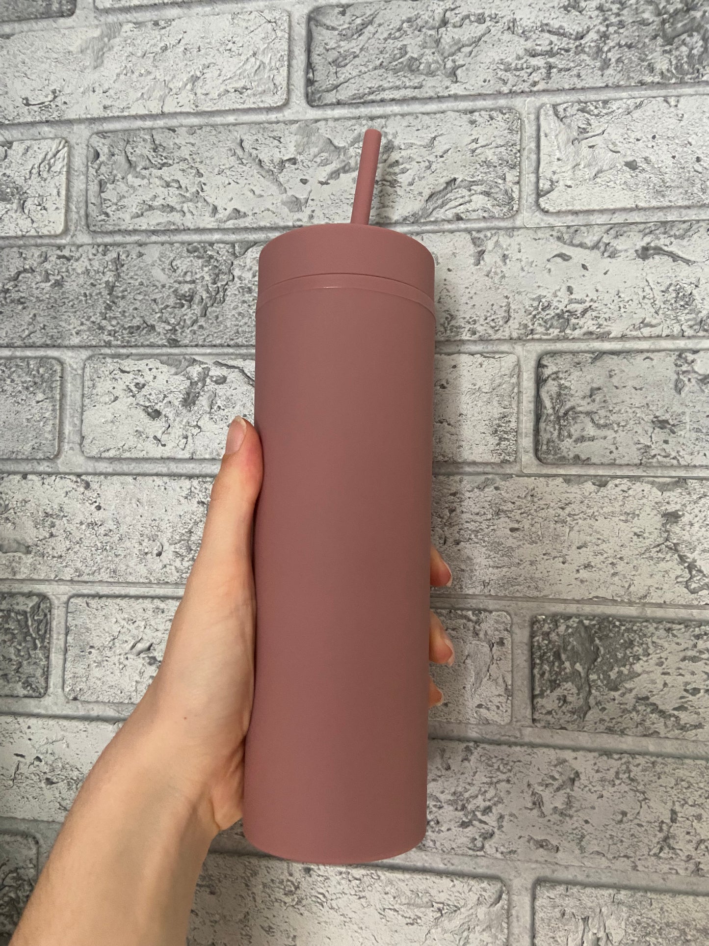 Personalised 16oz doubled wall skinny tumbler