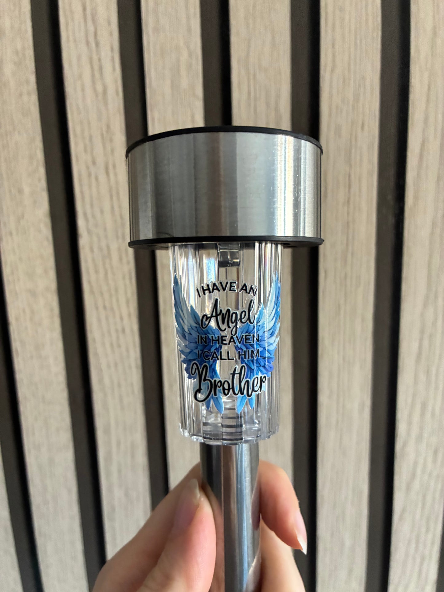 Personalised in loving memory solar lights