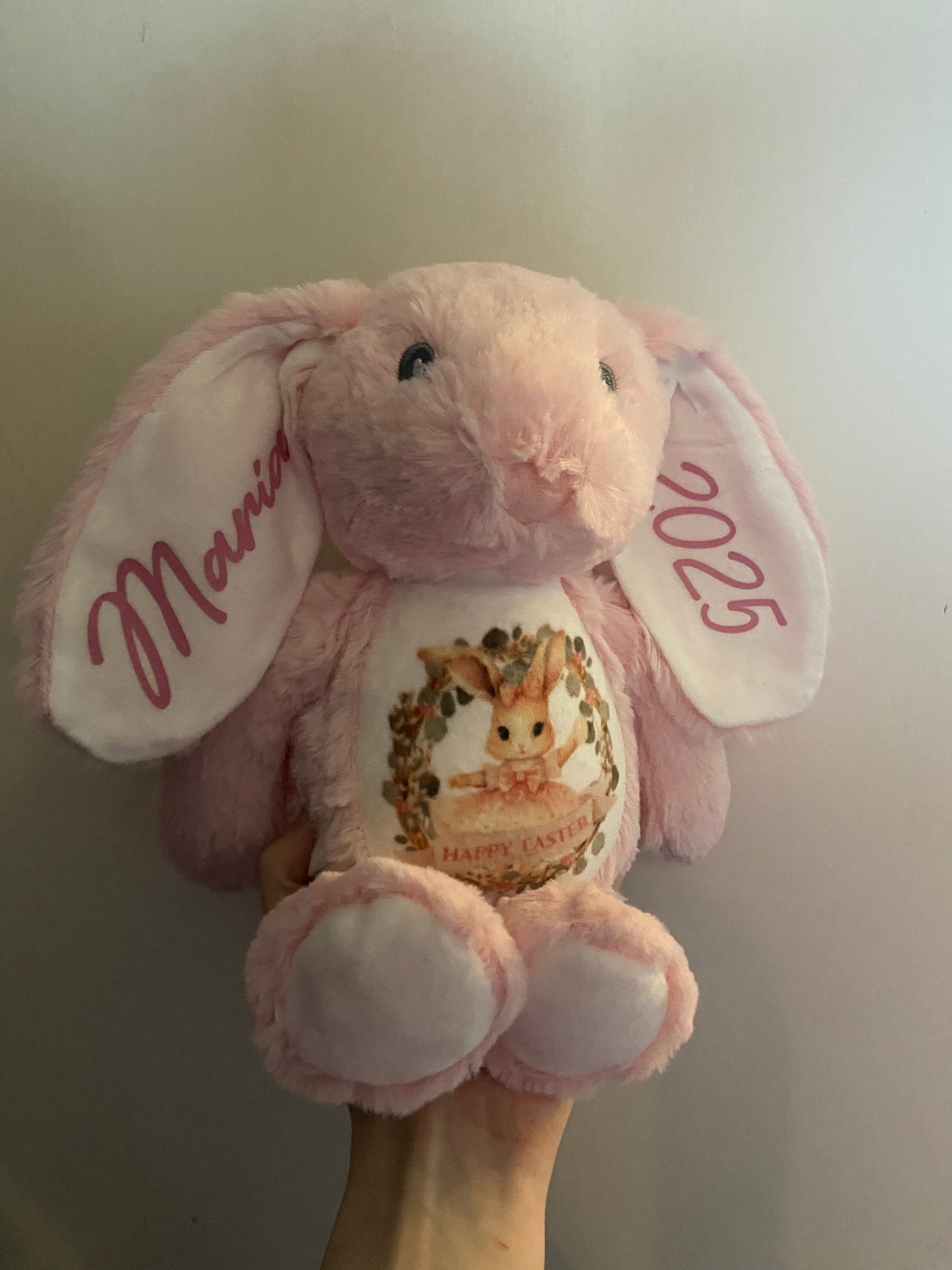 Personalised Easter bunny plush